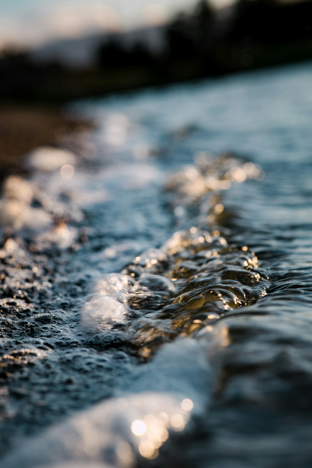 water splash on brown rock