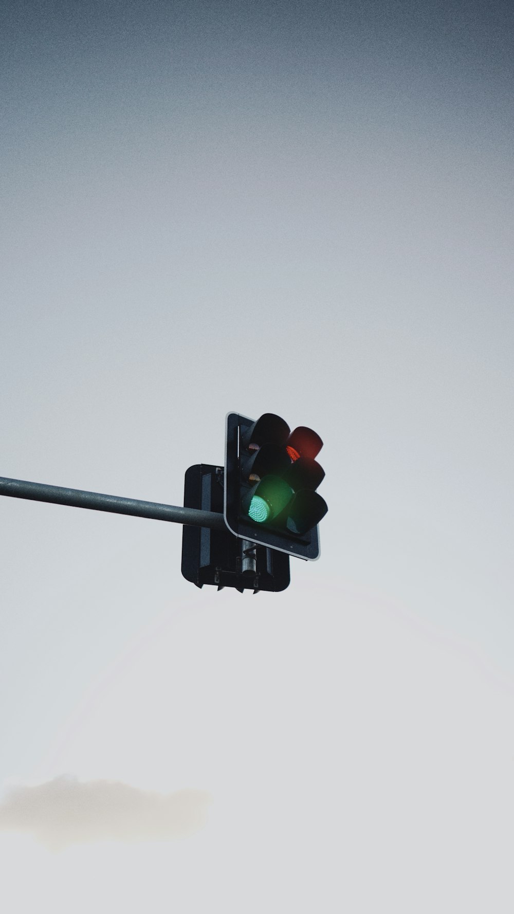 traffic light with green light
