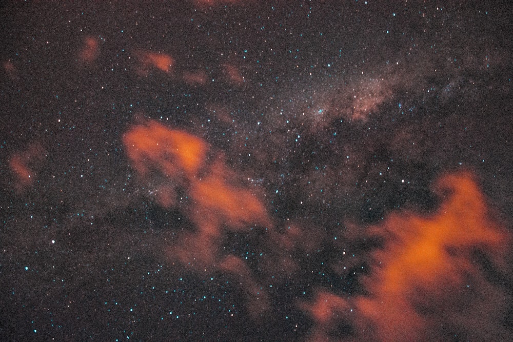 orange and black stars during night time