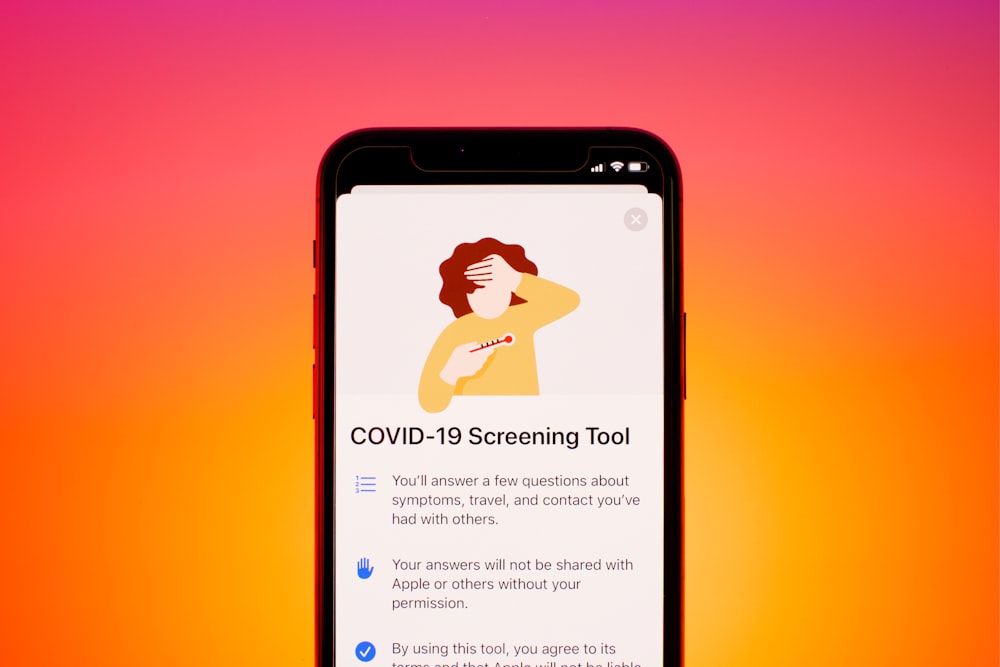 Lo strumento di screening COVID-19 di Apple