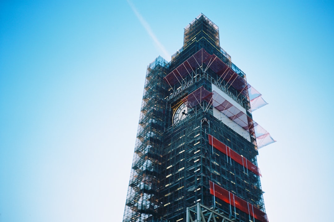 black and red concrete building