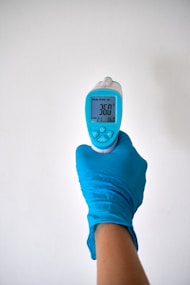 blue and white digital device at 8 2