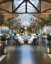 black and white chairs and table