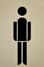 black and white arrow sign