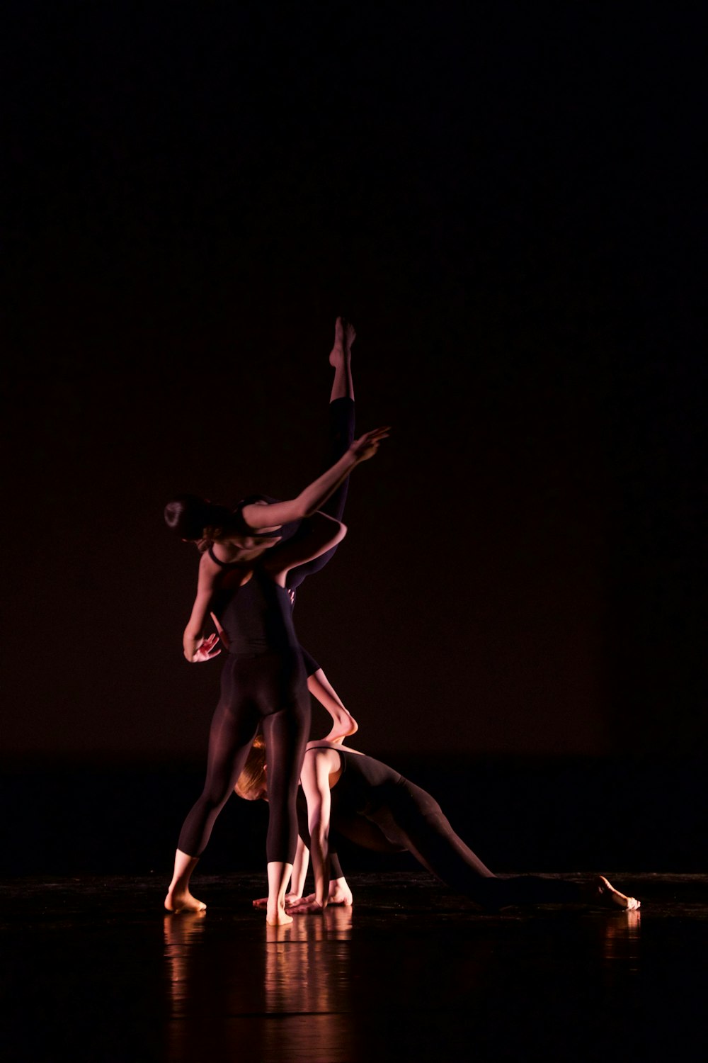 2 women dancing on stage