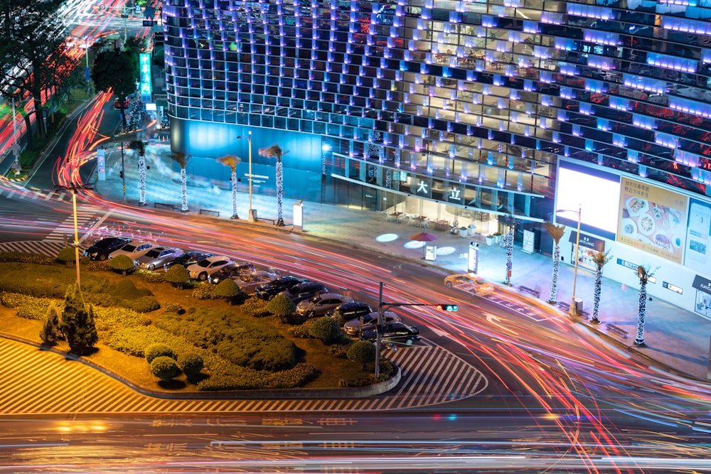 people walking on street during nighttime