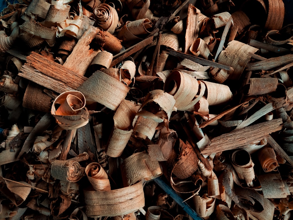 white and brown wooden sticks