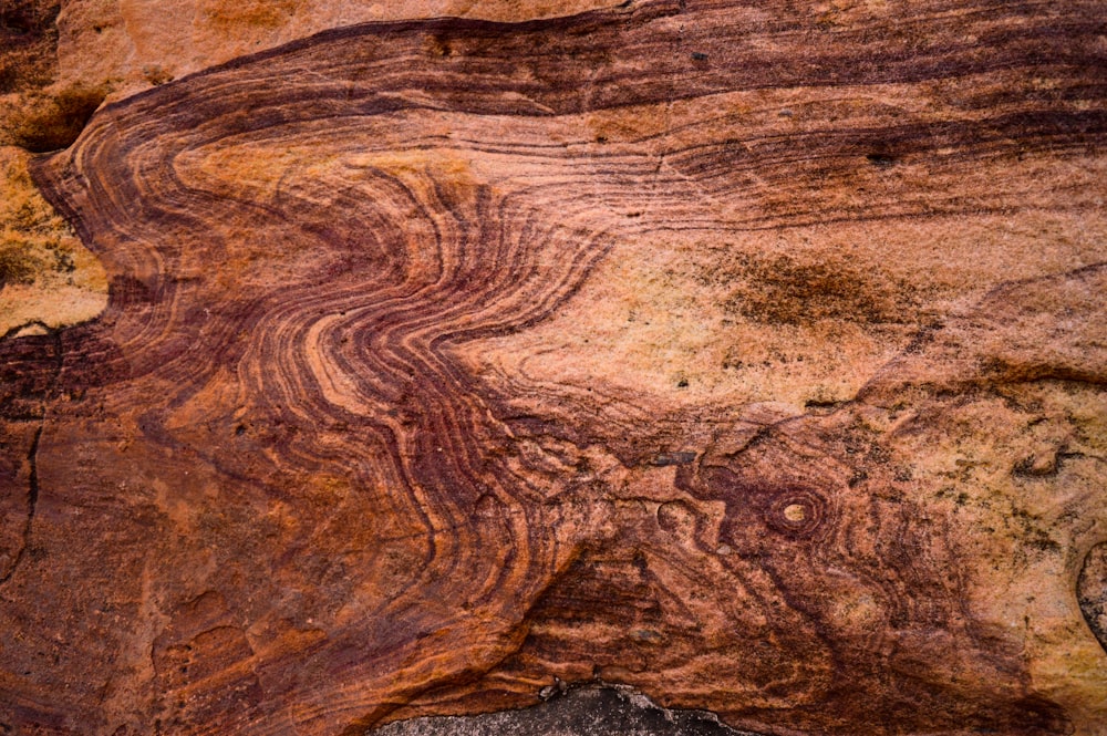 brown and black rock formation