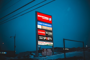 text signage