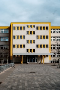brown and white concrete building