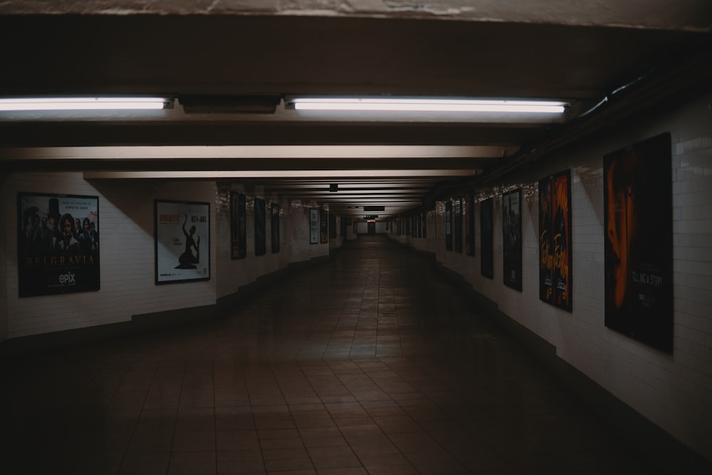 hallway with white wall paint