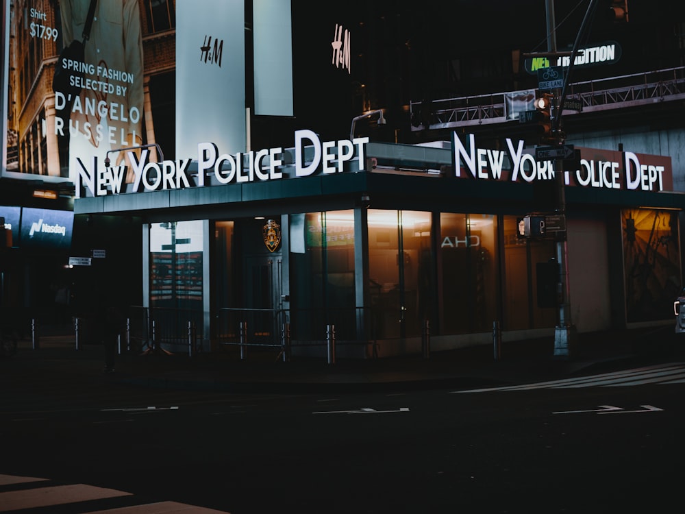 UNKs coffee shop during night time