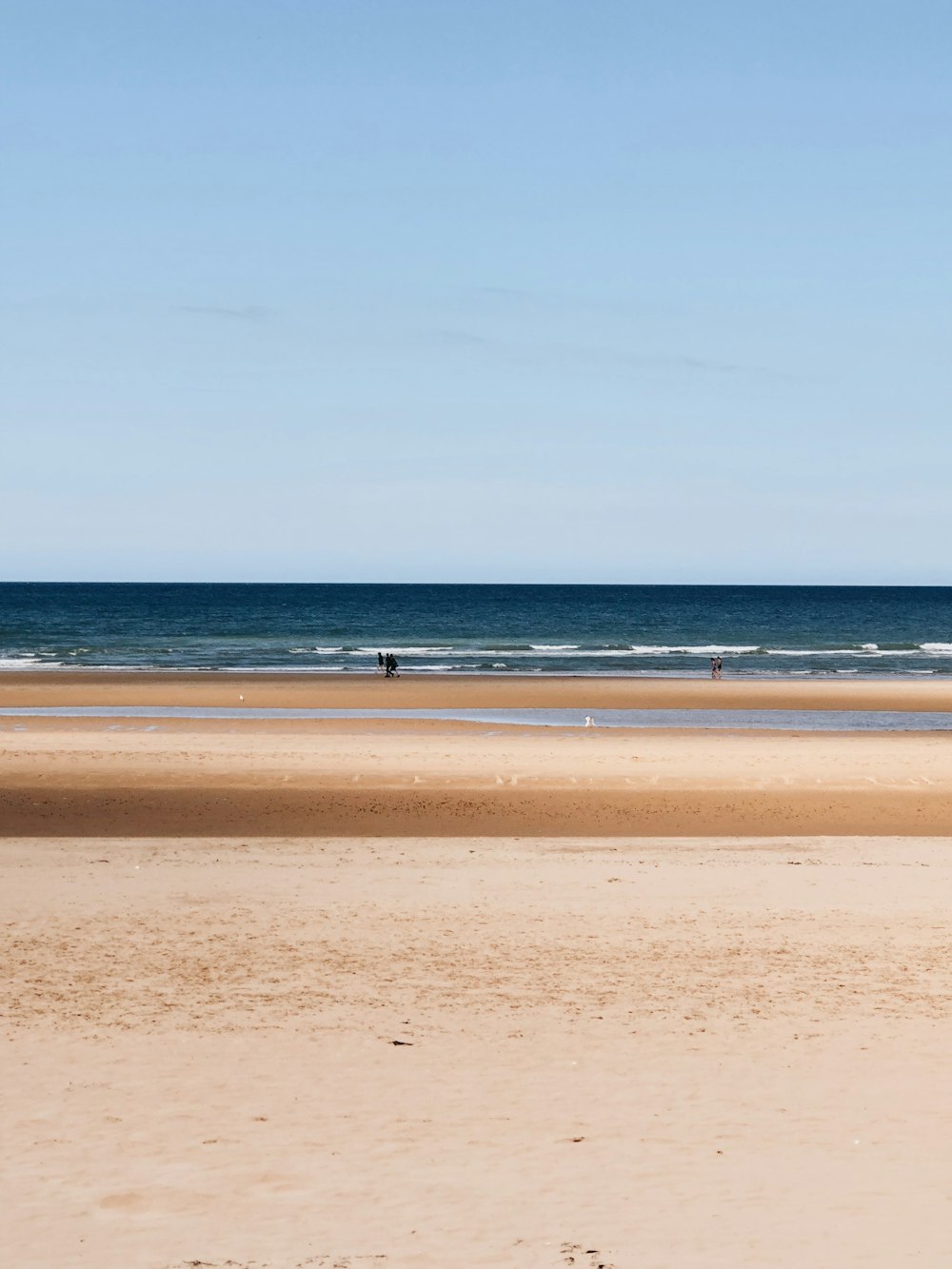 personnes marchant sur la plage pendant la journée