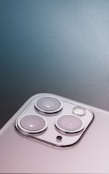 white and gray round device