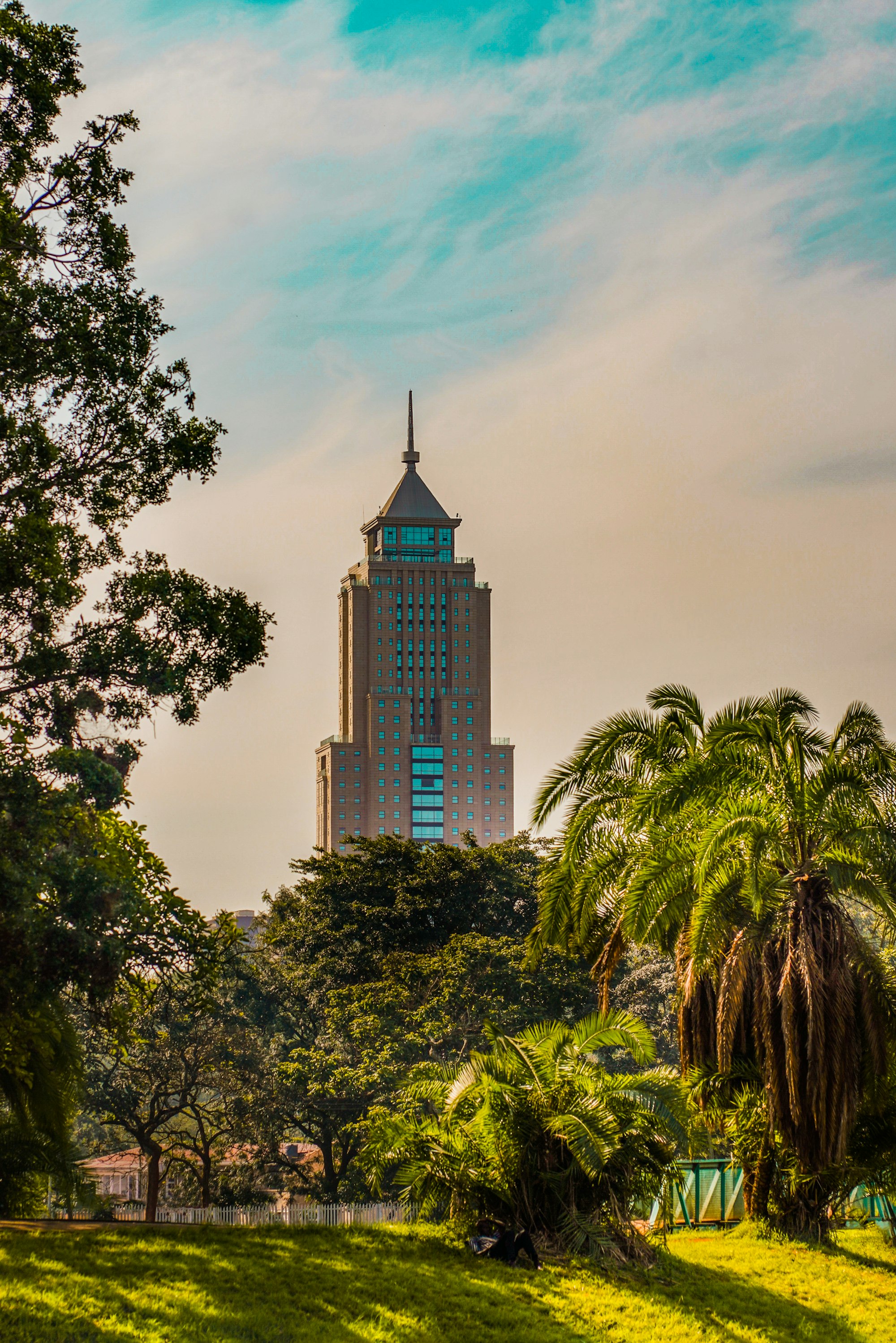 Tall building in Nairobi, Kenya.