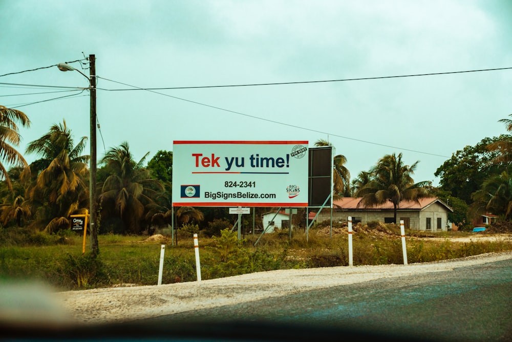 text signage