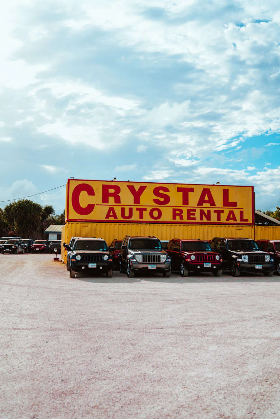 Car dealership forecourt