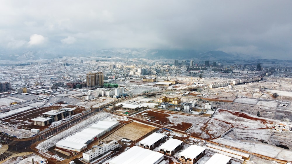 aerial view of city buildings during daytime