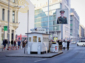 ALPR (Automatic License Plate Recognition) cameras mounted at a busy urban checkpoint.