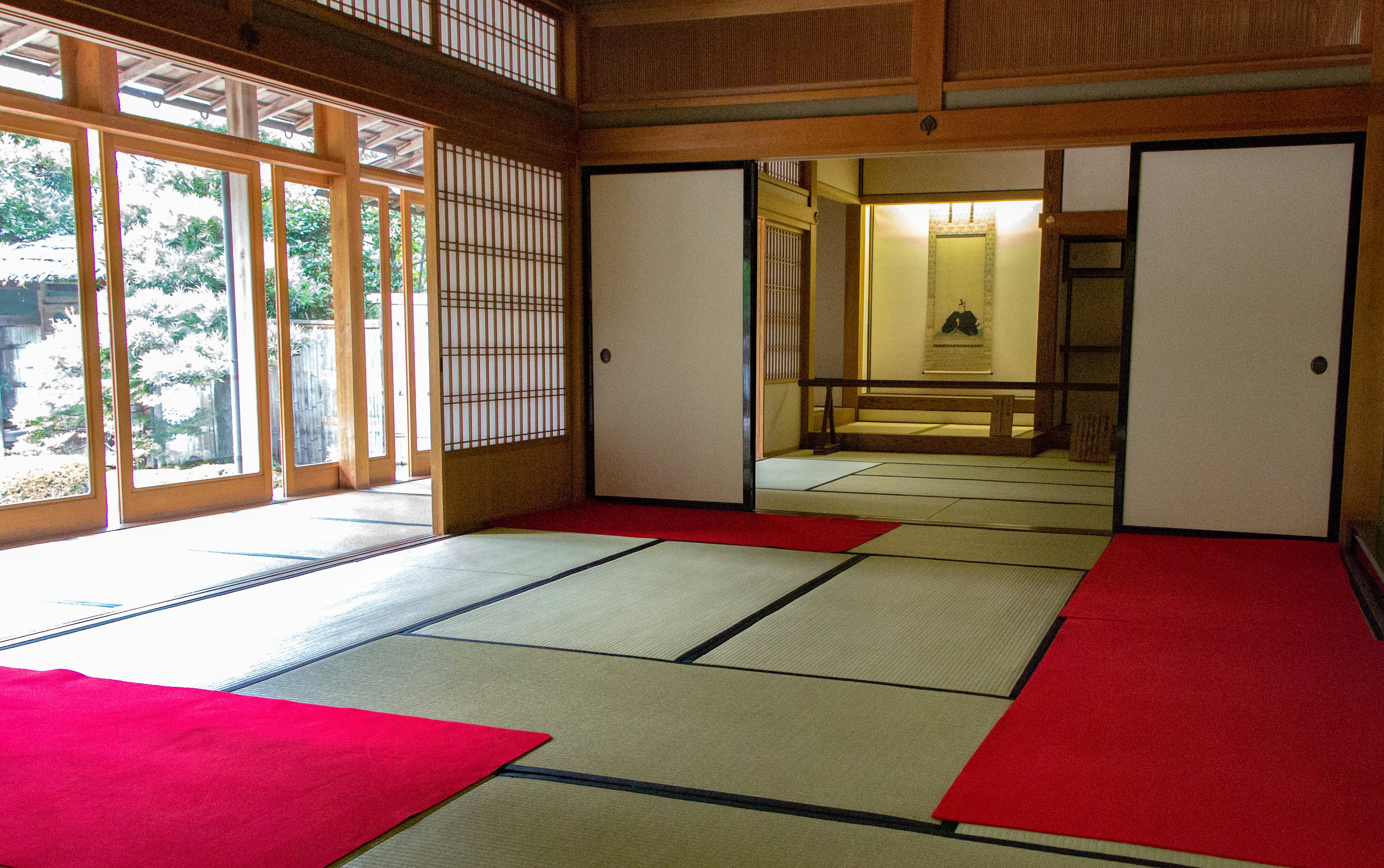 A person practicing kendo.