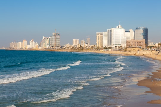 city skyline across sea during daytime in Jaffa Israel