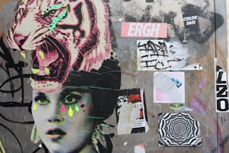 white black and red wall art