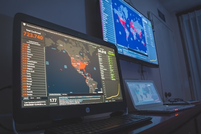 black flat screen computer monitor