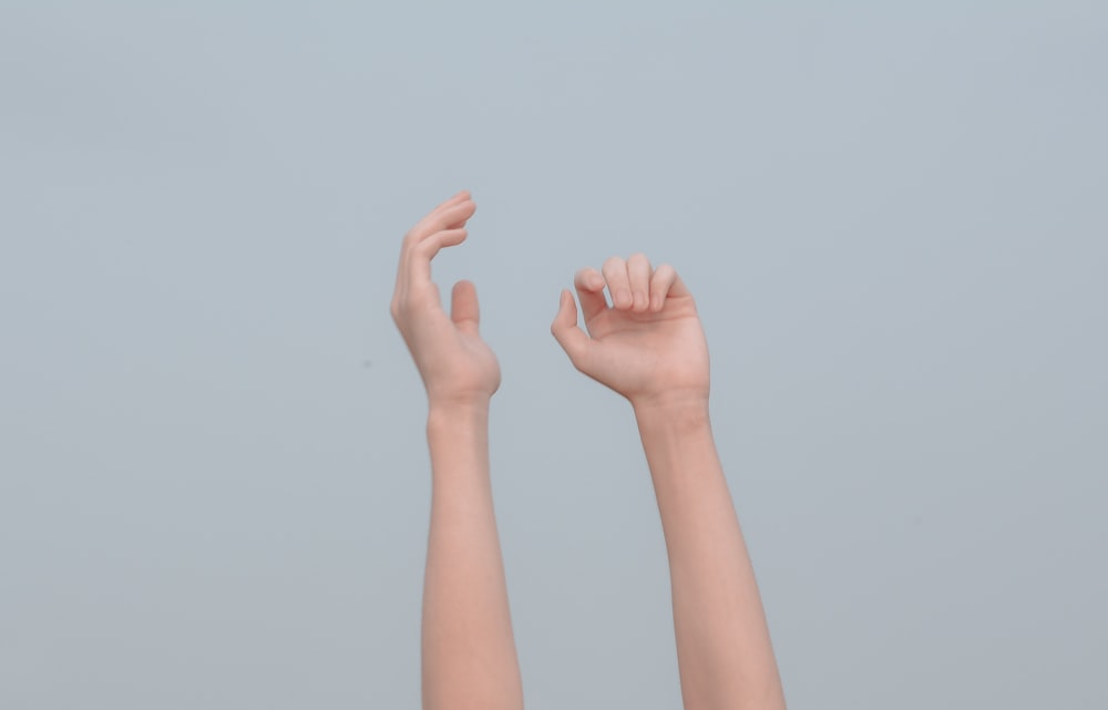 persons feet on white background