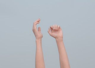 persons feet on white background