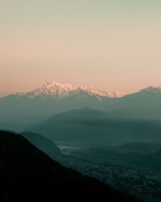 snow covered mountains during daytime in Nagarkot Nepal