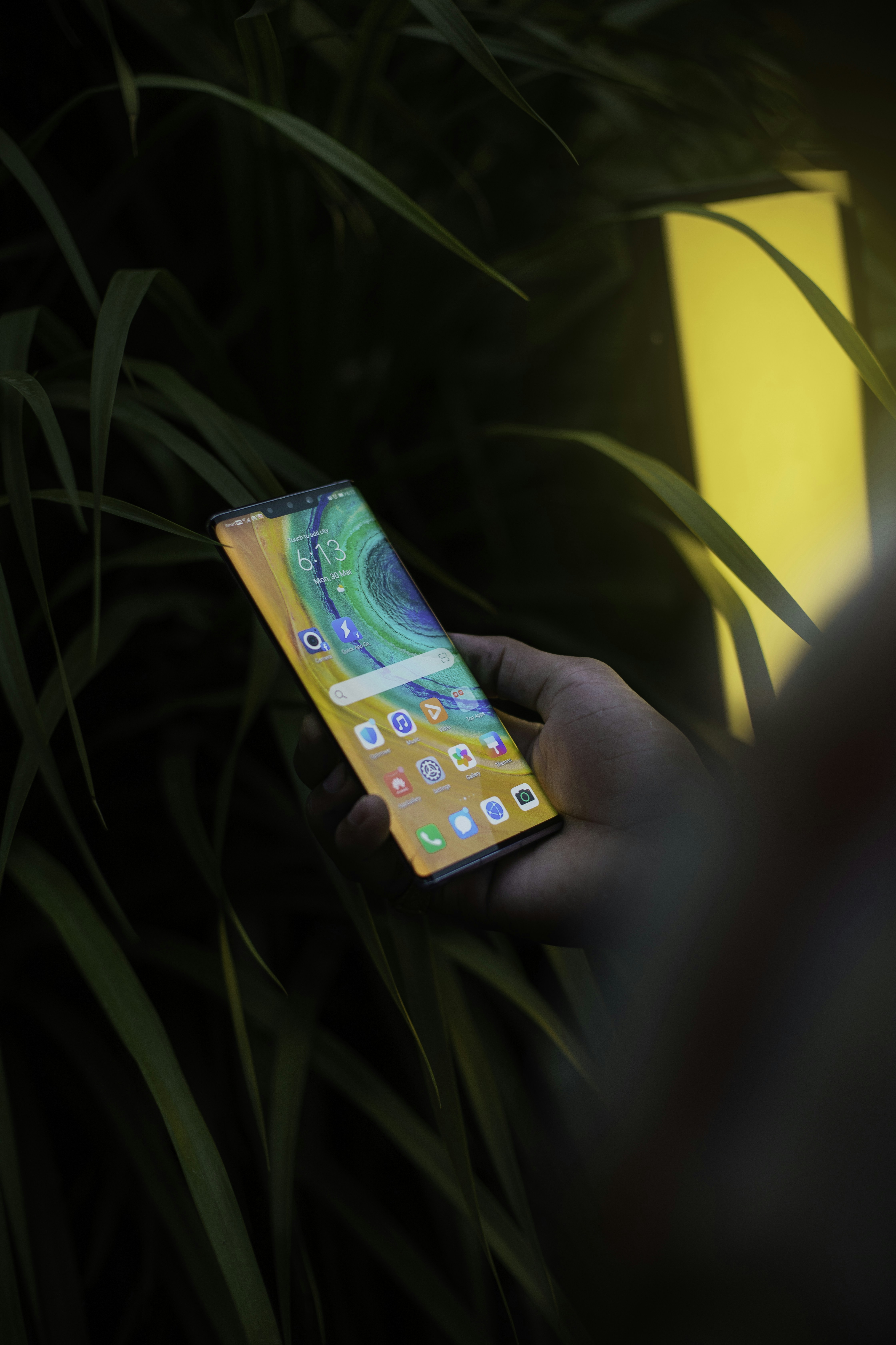 Hand On Modern Smartphone