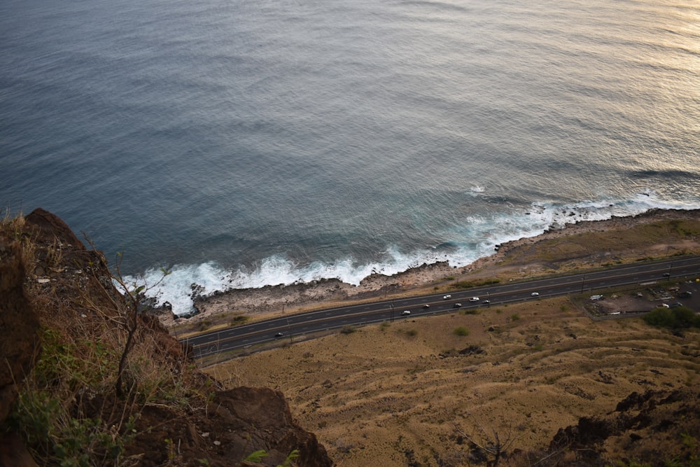 aerial view of beach during daytime