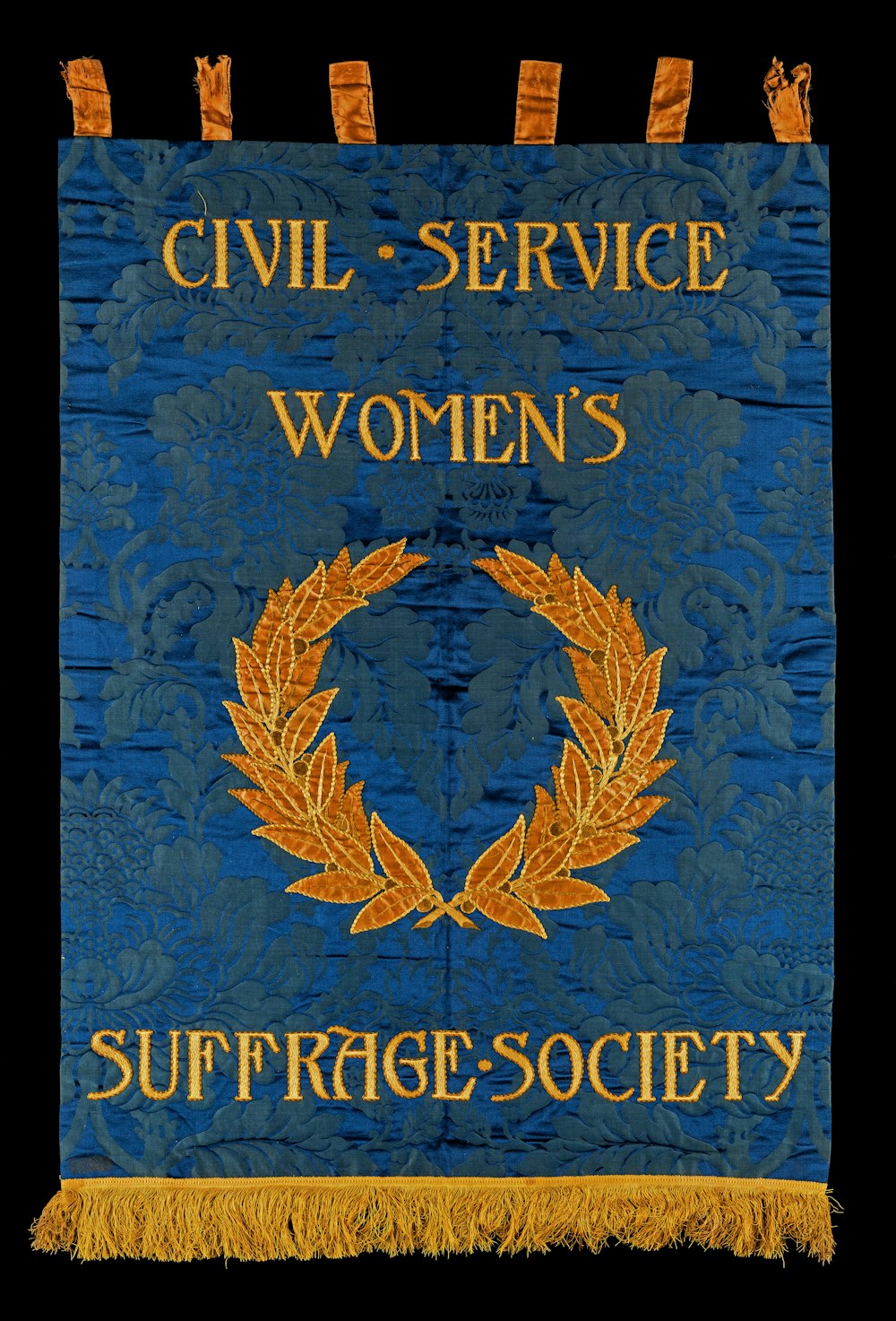 the civil service women's suffrage society banner
