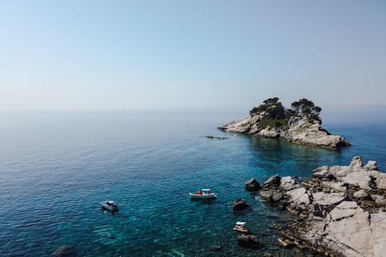 aerial view of body of water during daytime in Katic, Sveta Nedjelja Montenegro