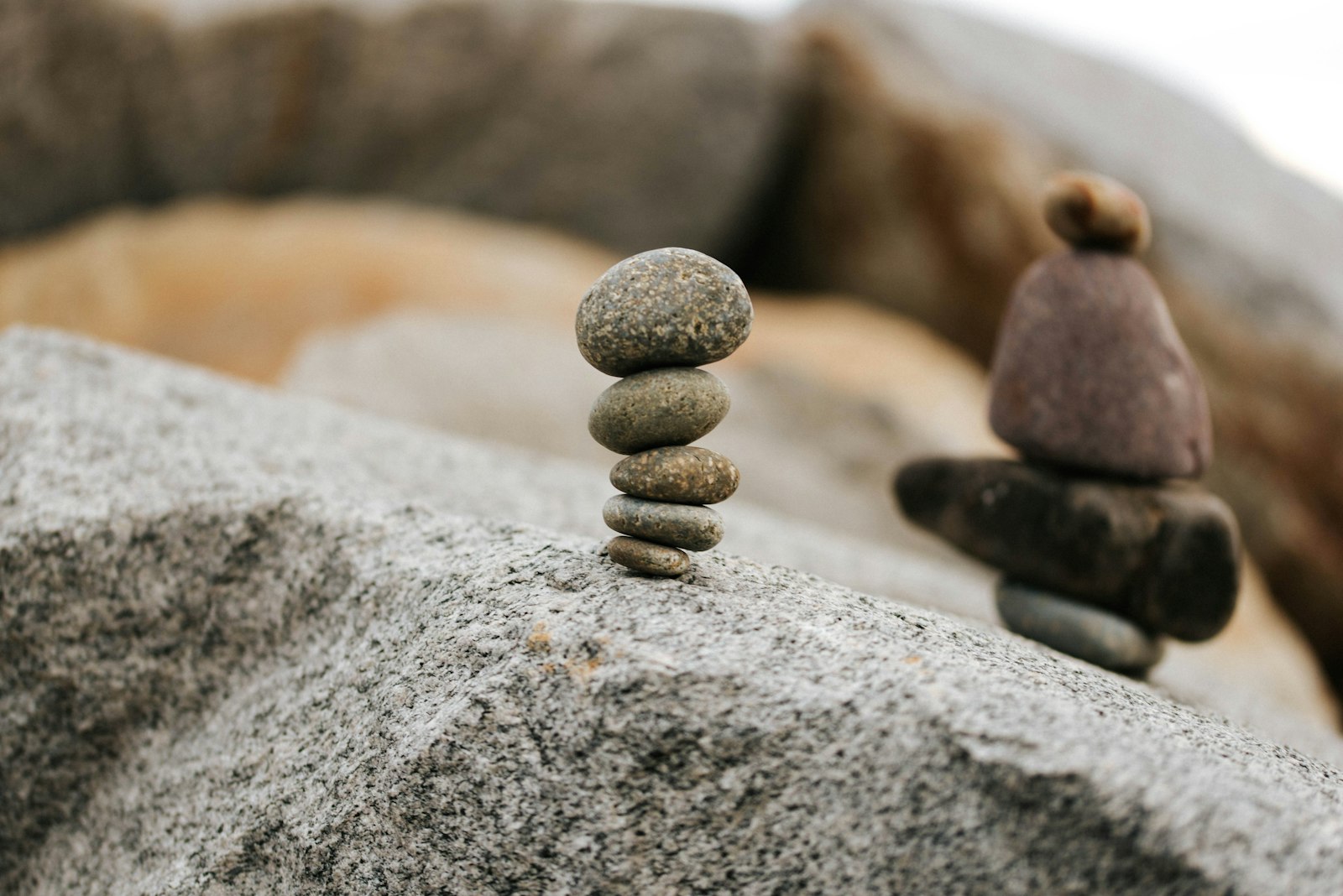 Nikon D600 + Sigma 105mm F2.8 EX DG OS HSM sample photo. Gray stone stack on photography