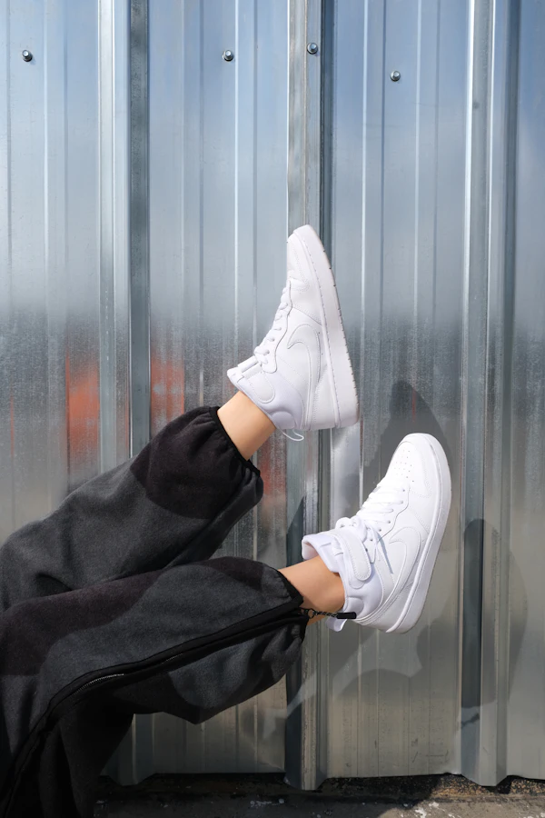 Baskets plateforme blanc