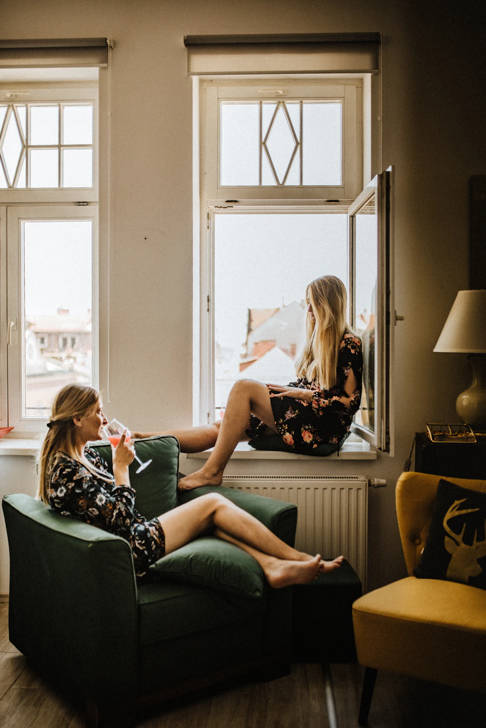 Housemate relaxing in a shared living room