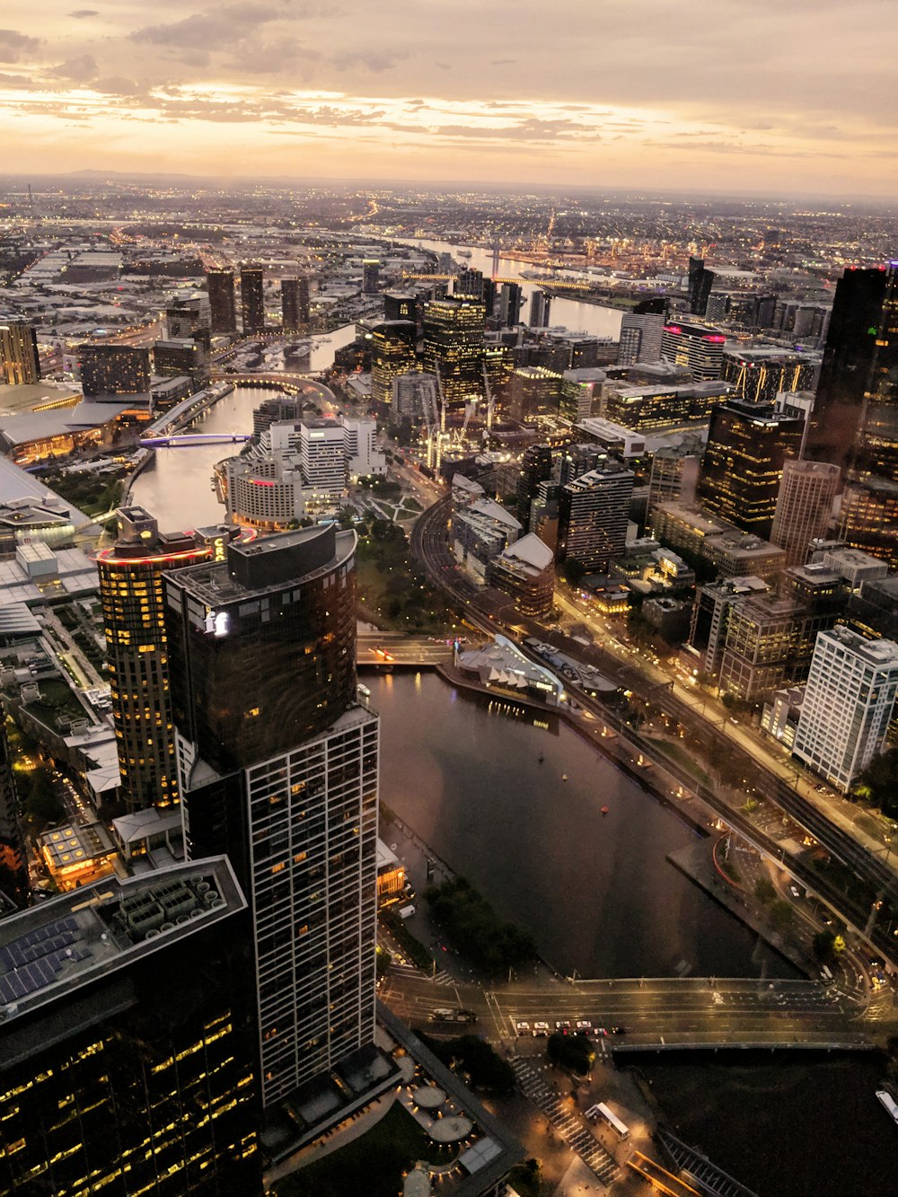 aerial view of city buildings during daytime