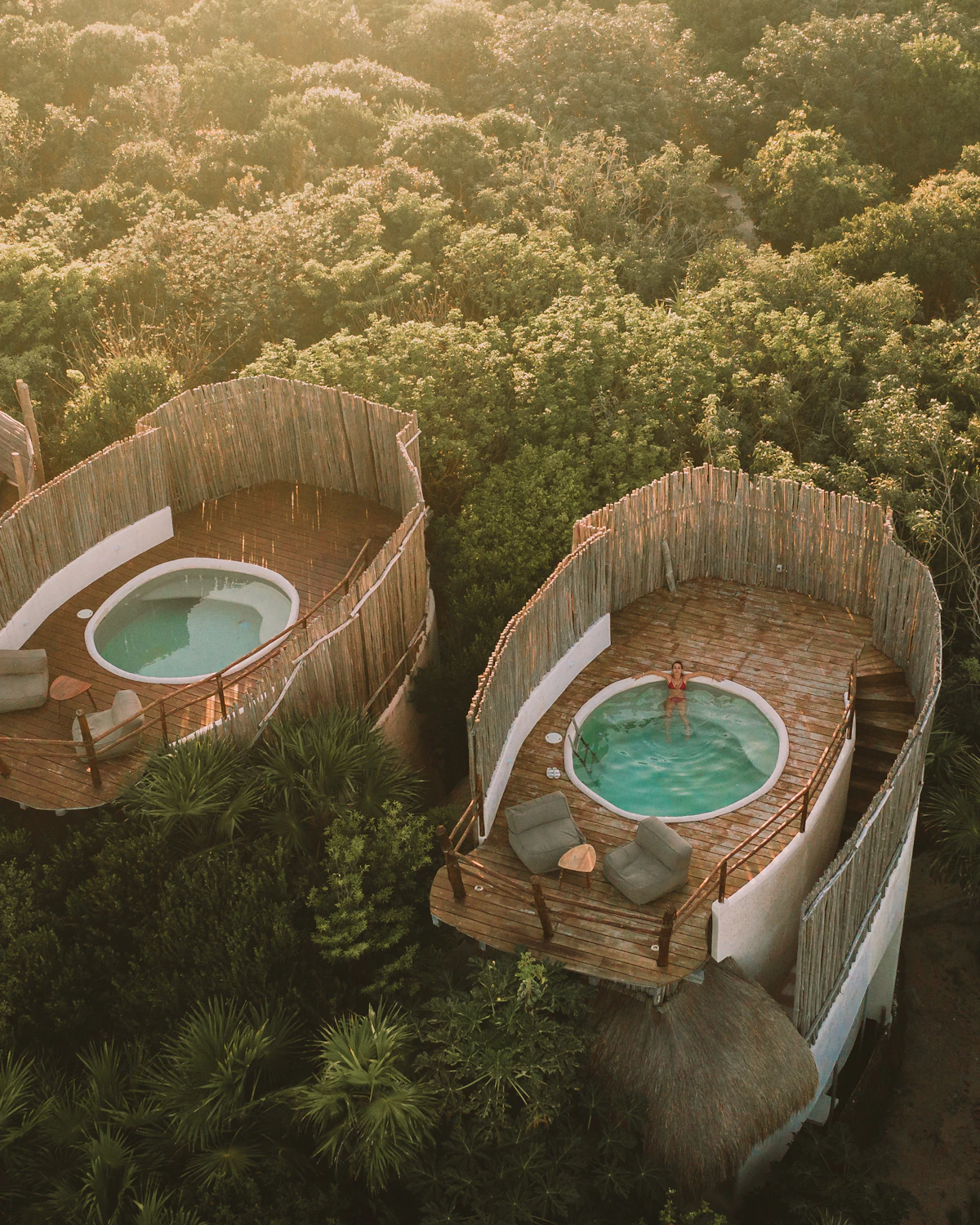 One&Only Mandarina luxury treehouse villa perched among jungle canopy above the Pacific coast of Riviera Nayarit