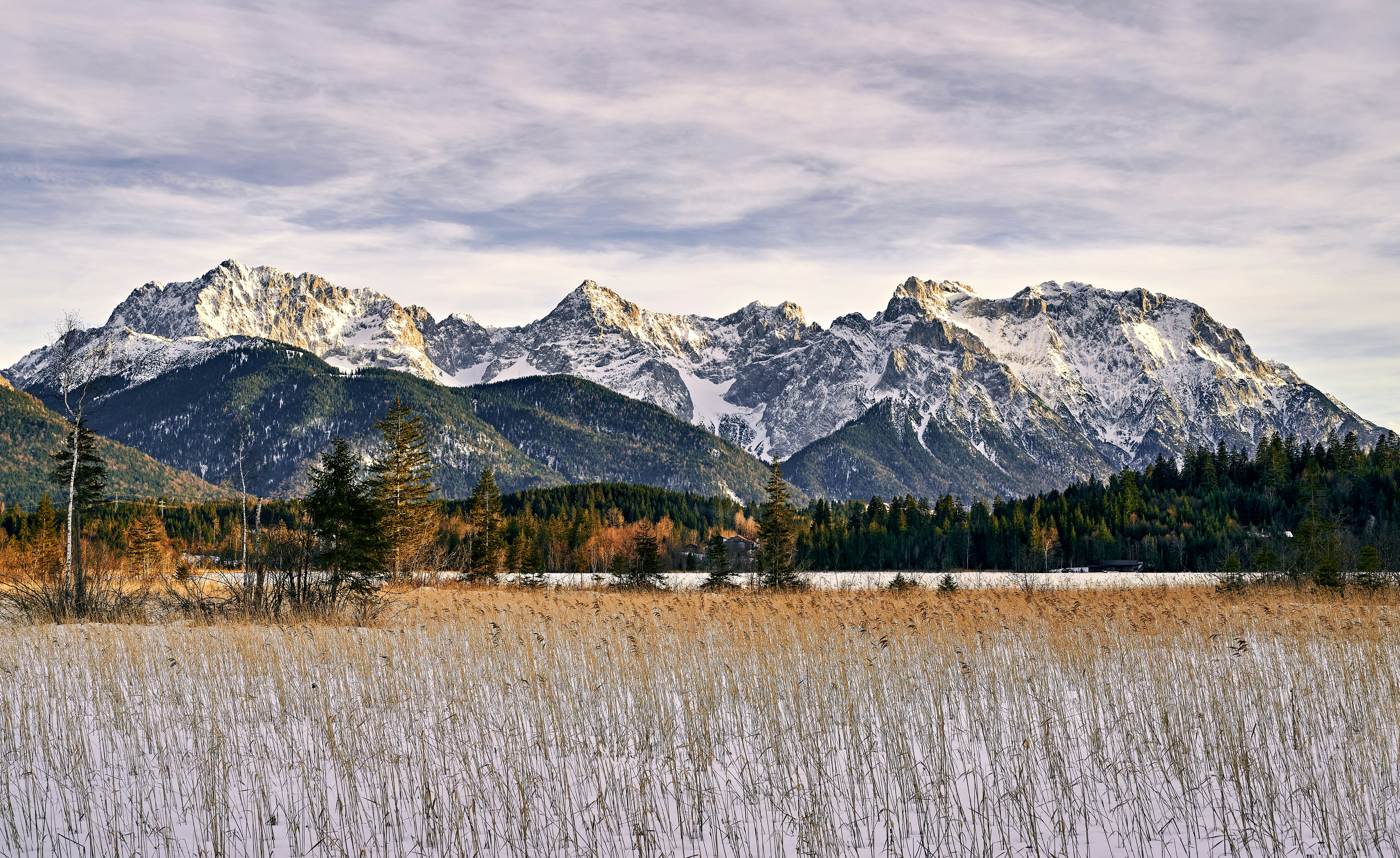 snow covered mountain during daytime