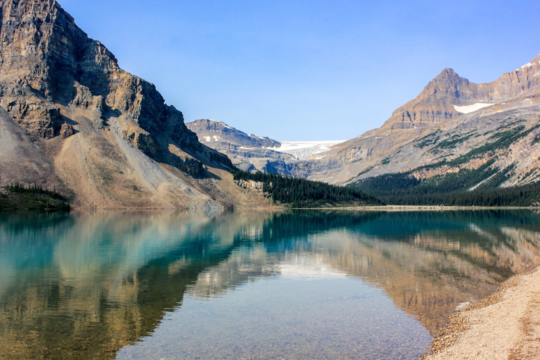 Mountain range photo spot Bow Lake Waterfowl Lakes Campground