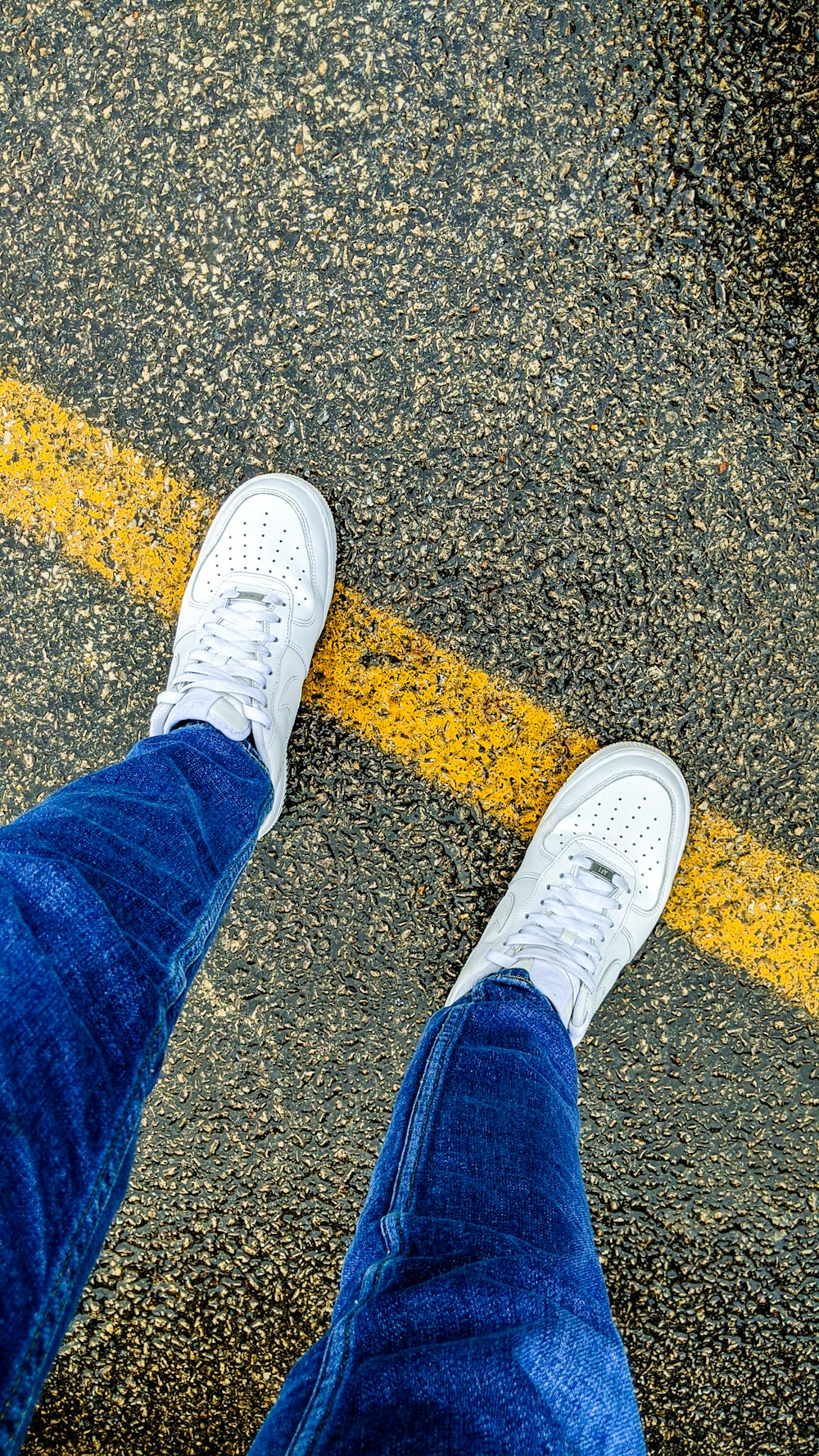 Person in blue denim jeans and white sneakers photo – Free #jeans Image on  Unsplash