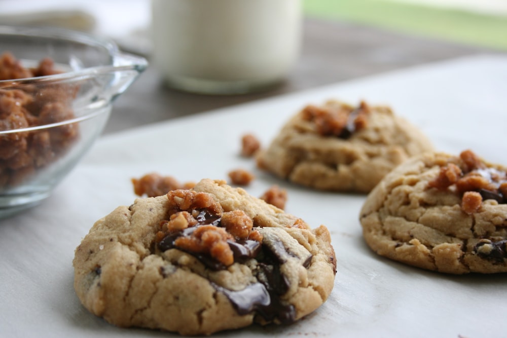 cookies on white ceramic plate