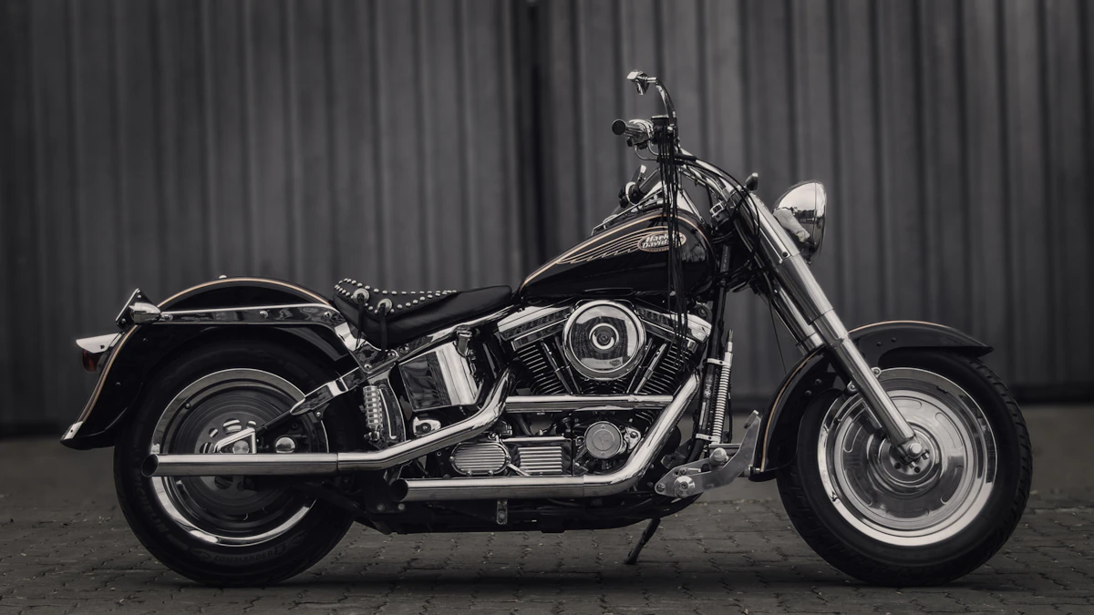 Thunder Chief 1868 cruiser motorcycle in chrome and matte black, side profile