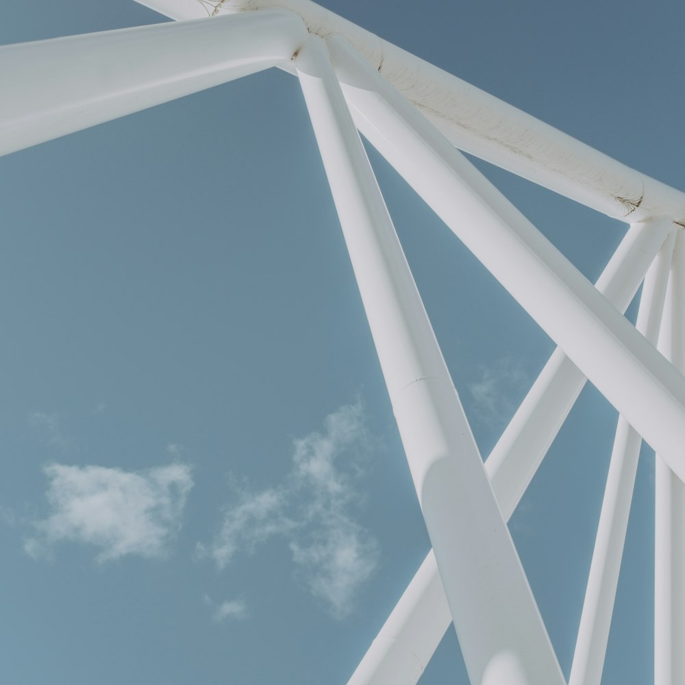 white metal frame under blue sky during daytime