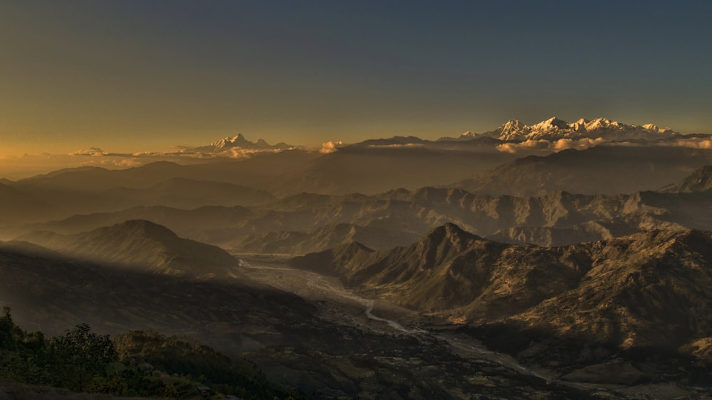 aerial view of mountains during daytime