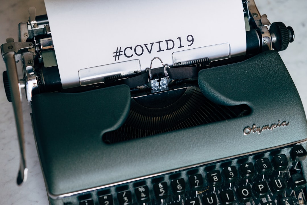 green and white braille typewriter