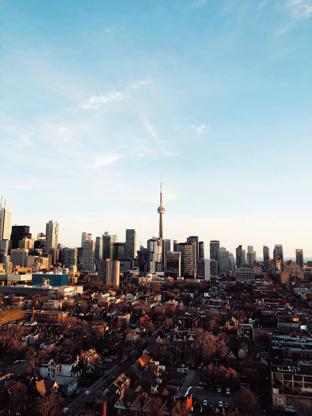 city skyline under blue sky during daytime