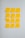 Twelve yellow sticky notes are arranged in a grid on a light gray wall. Each note contains a part of a message written in black ink, which together form a religious or inspirational quote.