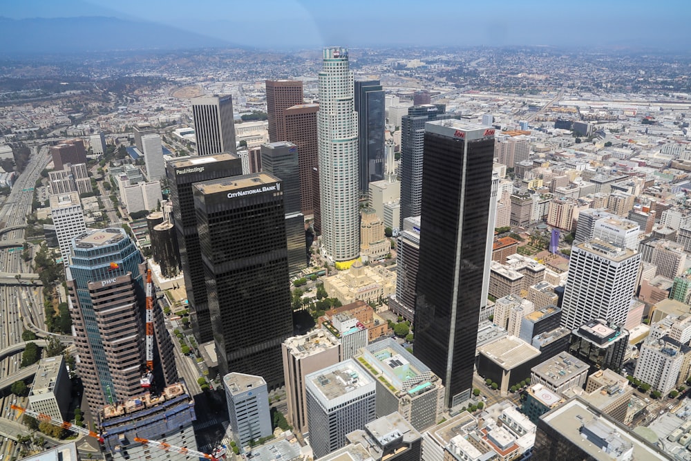 aerial view of city buildings during daytime